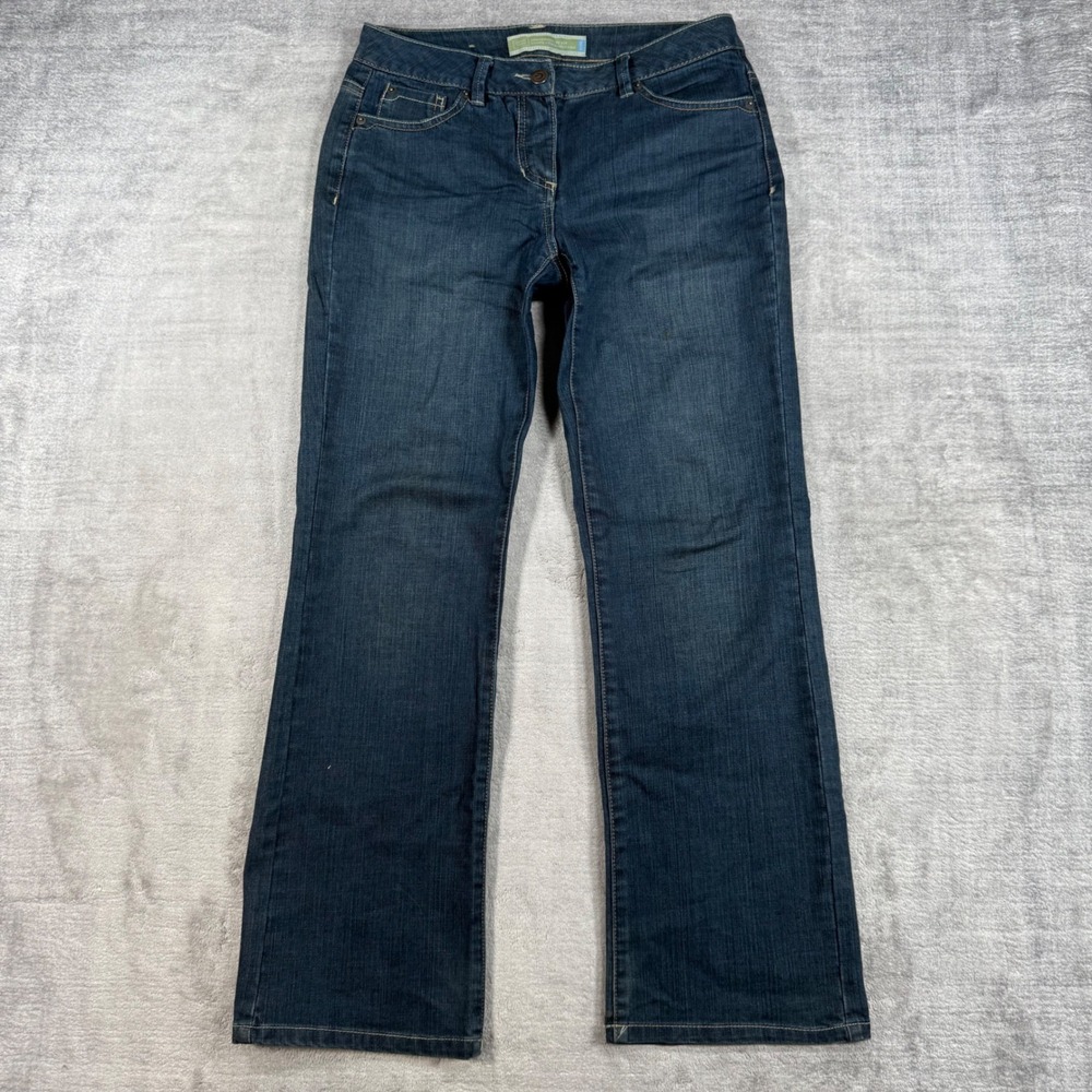 Denver Hayes Jeans Womens 2x28 Blue Dark Wash Vintage Y2K Low rise Bootcut Flap